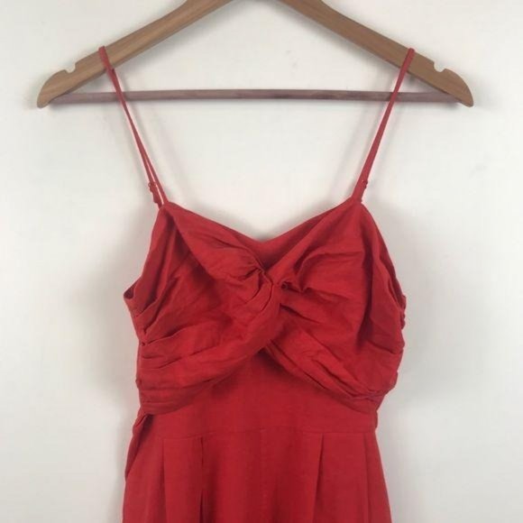 NWT Farm Rio Cherry red cropped jumpsuit Size XS - Picture 6 of 14